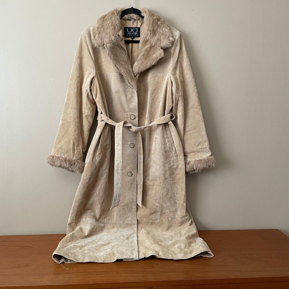 Vintage - Genuine Leather UTEX Design Long Coat